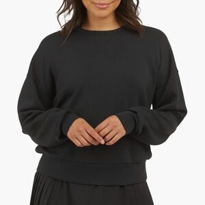Spanx AirEssentials Crewneck Black Sweatshirt Size Large